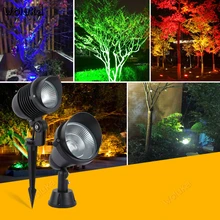 Открытый прожектор светодиодный Лампа проектора IP65 Водонепроницаемый лампа газон сад вилла дерево plug в землю сад удара CD50 W01