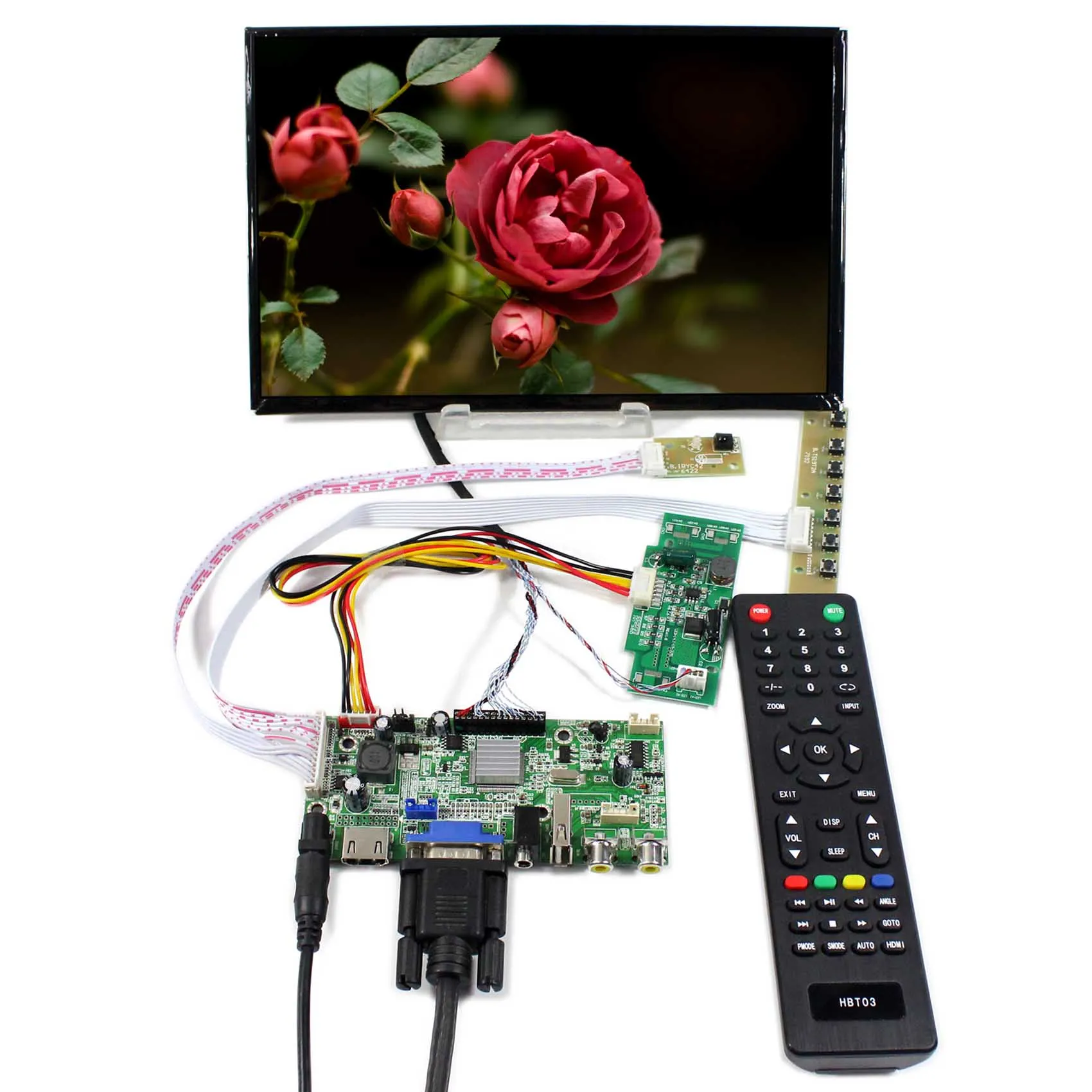 

10.1inch LCD Screen B101UAT02 Backlight WLED B101UAN01 VGA AV HD MI USB LCD Controller Board 1920X1200 Resolution