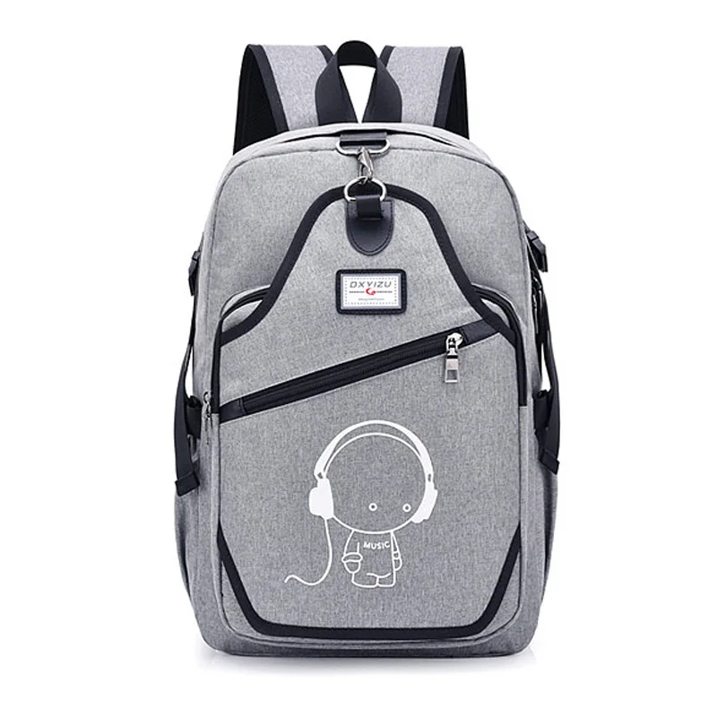 

Creative fluorescent backpack smart rechargeable schoolbagstudents backpack with double shoulders at night