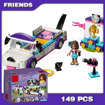 

149pcs Friends Heartlake Puppy Parade Andrea Cars 10606 Model Building Blocks Children Popular Toys Bricks Compatible with Lago