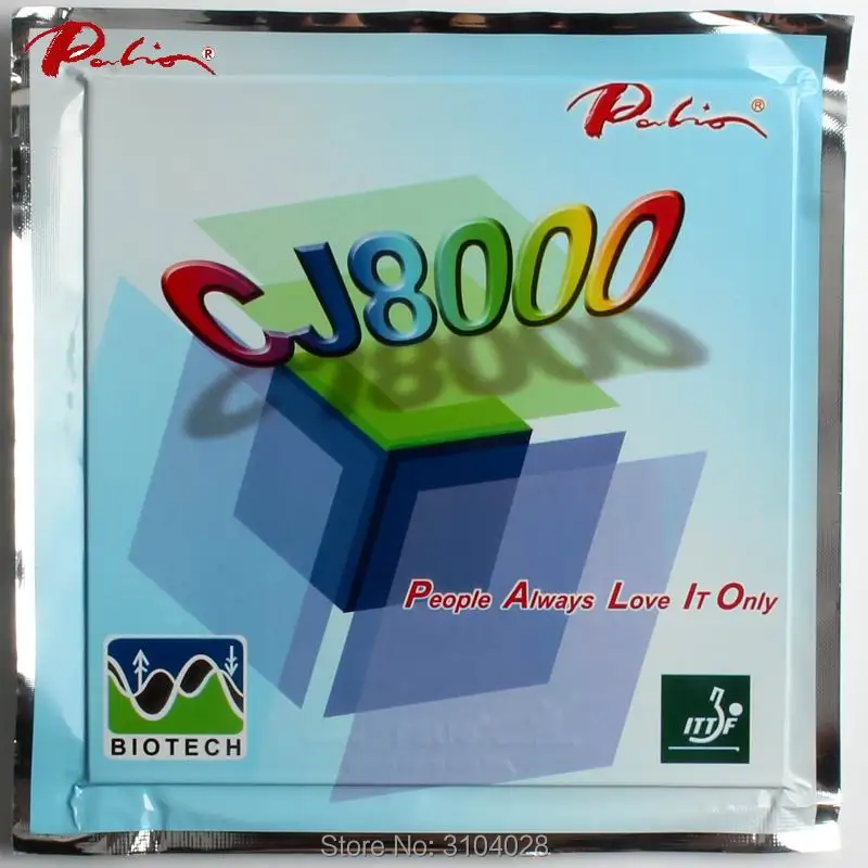 باليو CJ8000 الرسمية طويل المدى 42-44 تنس الطاولة المطاط biotech technilogy هجوم سريع حلقة صغيرة لاصقة تنس الطاولة مضرب