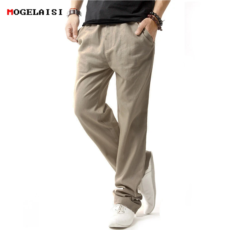 Baru Tiba Linen Celana Pria Celana Serut Solid Katun Linen Untuk Celana Panjang Pria Rami Panjang Penuh Celana Linen Ukuran M 4xl Linen Pants Men Mens Harem Pantspants Men Aliexpress