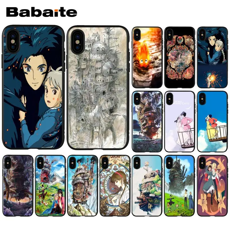 

Babaite Howl's Howls Moving Castle Colorful Cute Phone Accessories Case for Apple iPhone 8 7 6 6S Plus X XS MAX 5 5S SE XR Cover