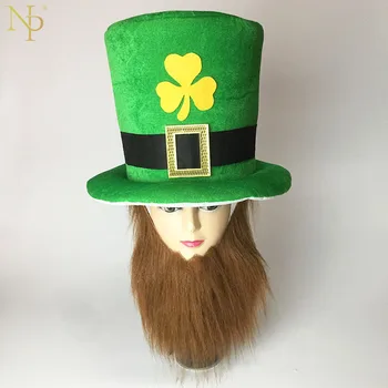 

Nicro Funny Clover Green Leprechaun Top Hat Headband Irish 2020 Saint Patrick's Day Party Decoration Decor DIY Home #Oth124