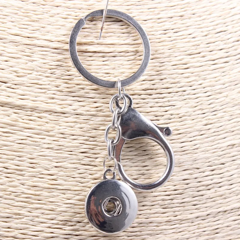 Fashion Alloy Snap Keychains Keyring Fit 12mm/18mm Snap Button Jewelry