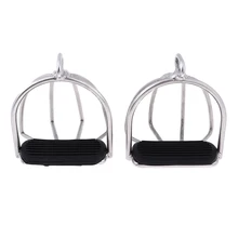 1 пара из нержавеющей стали для верховой езды, безопасные стремена, железные английские седла