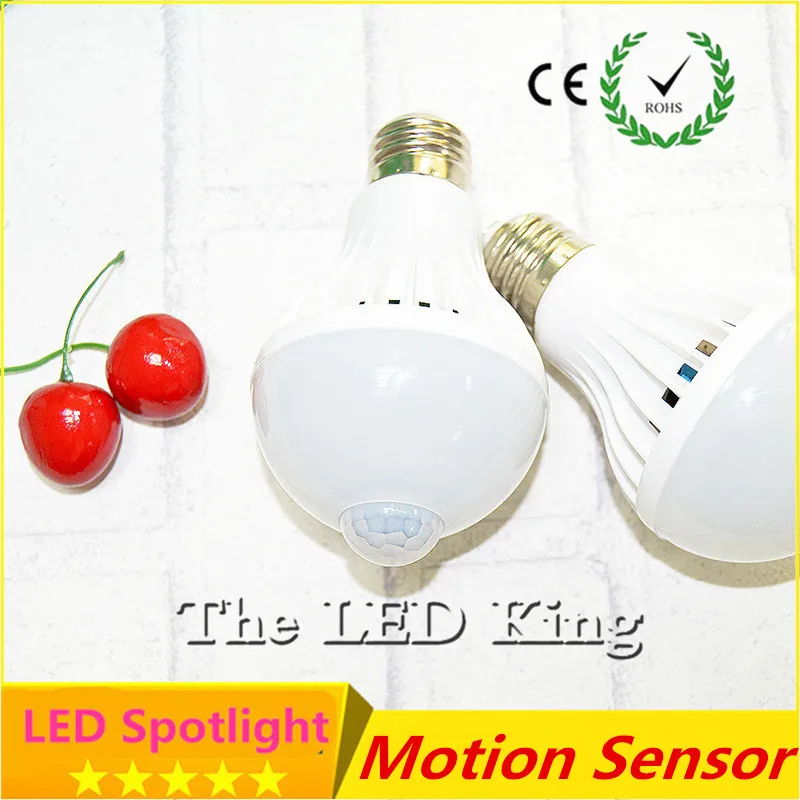 

LED PIR Motion Sensor Lamp 5w 220v Led Bulb 7w 9w 12w Auto Smart Led PIR Infrared Body Sound + Light E27 Motion Sensor Light