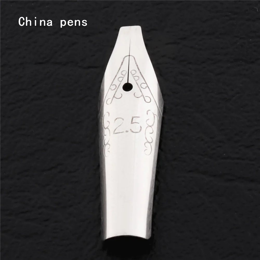 1pcs Nib-2.5 Список фиолетовый 0,38/0,5/0,7/1,1/1,5/1,9/2,5/2,9 мм кончик ручки чернил для написания школьные студенческим пакетом office авторучка канцелярских принадлежностей - Цвет: 1pcs Nib-2.5