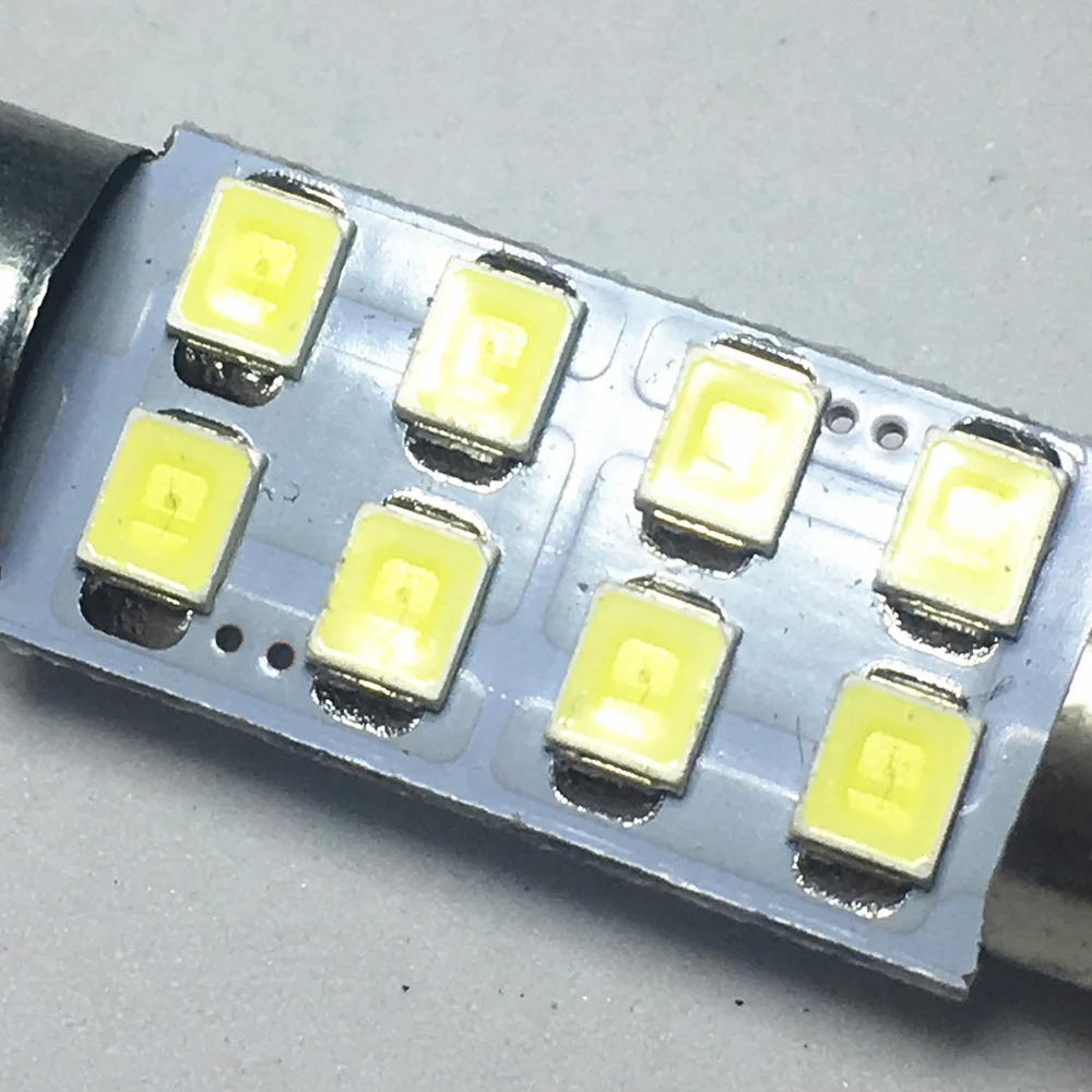 1 шт., фестон, светодиодный, 8SMD 1210, 31 мм, 36 мм, 39 мм, 41 мм, для салона автомобиля, купол, фестон, светильник, супер яркие лампы, лампа, белая лампа для чтения, DC 12 В