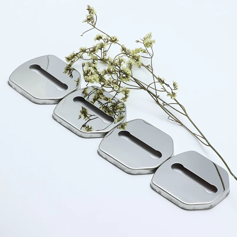 

4PCS Auto Case Stainless Protective Cover Steel Door Lock Buckle For Ford Grand C-Max CMax C Max MK2 2011 2012-2019 Car Styling