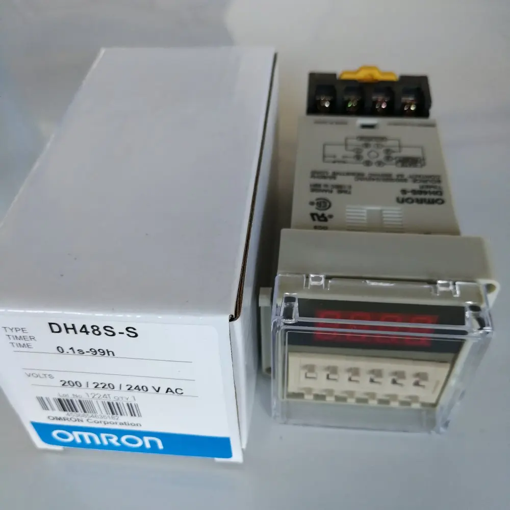 Реле времени Omron DH48S-S Цифровое реле задержки таймера 0,1 S-99 H часы Цифровое реле таймера AC 220 В с гнездом в комплекте