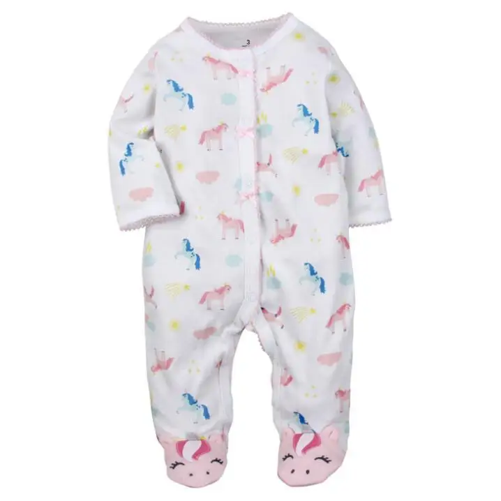 Сплошной комбинезон для новорожденных; теплый комбинезон для маленьких мальчиков и девочек; длинные пижамы для детей; одежда для малышей; хлопковый костюм с рисунком Roupa - Цвет: baima
