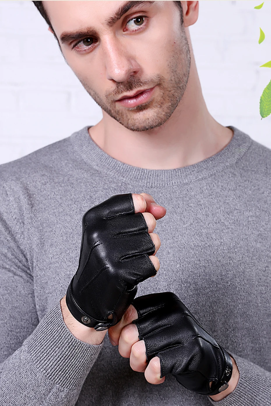 CHING YUN мужские перчатки кожаные перчатки без пальцев новые тактические мужские полупальцевые защитные перчатки для езды Нескользящие перчатки износостойкие