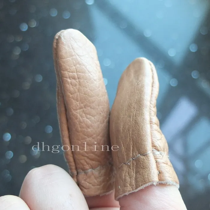 가죽 손가락 골무, 필수 DIY 핸드메이드 손가락 보호용, 10 개