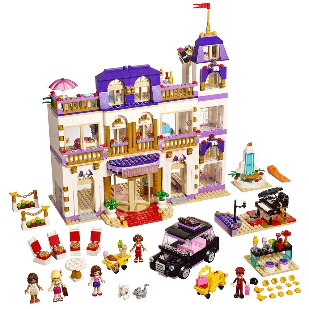 

New LP 01045 Girls Series The Heartlake Grand Hotel Set 41101 Building Blocks Bricks Legoesings Toys As Gift For Kids