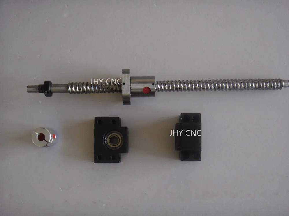 2 Lead screws ballscrews RM2005-473/727mm+2 BK15 BF15 bearing mounts+ Couplings