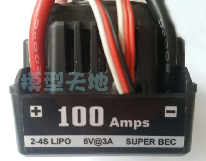 Водонепроницаемый бесщеточный контроллер скорости ESC 100A 2S 4S Lipo NiMH подходит для
