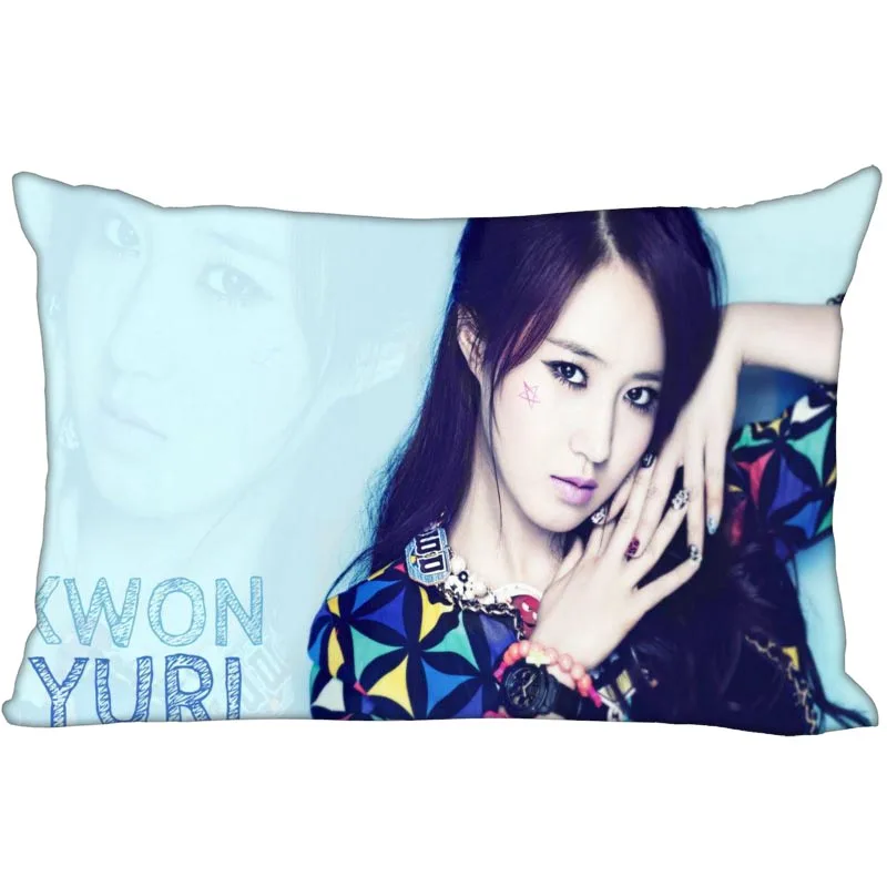 11 Новое поступление KPOP star custom Yuri printed атласная Наволочка логотип две стороны более Размеры 35x45 см, 40x60 см, 50x75 см - Цвет: 11