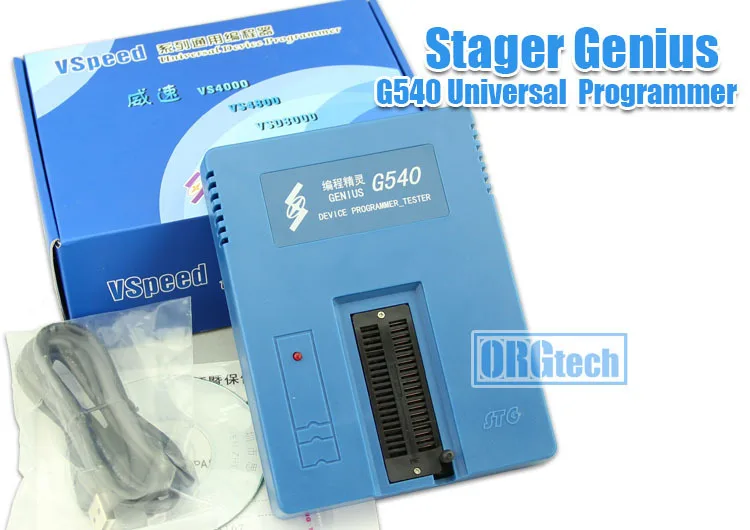 

Stager Genius G540 Universal Programmer support MCU 51 AVR PIC Memory EEprom Nor flashHigh Quality repair rate less than 1%