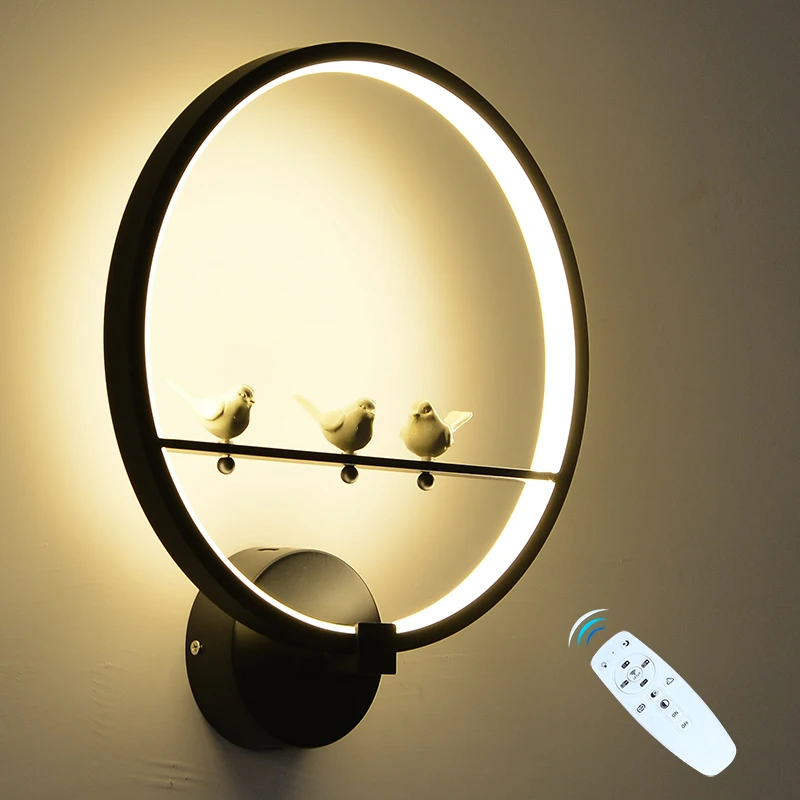  36W LED Wall Lamp Dimmable 2.4G RF Remote Control Modern Bedroom Living-room Wall Light Decorative  - 32863868648