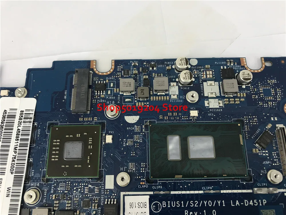 Материнская плата для ноутбука Lenovo YOGA 510S 14ISK 310s 14isk 510 I5 6200U SR2EY La d451p BIUS1/S2/Y0/Y1 FLEX 4