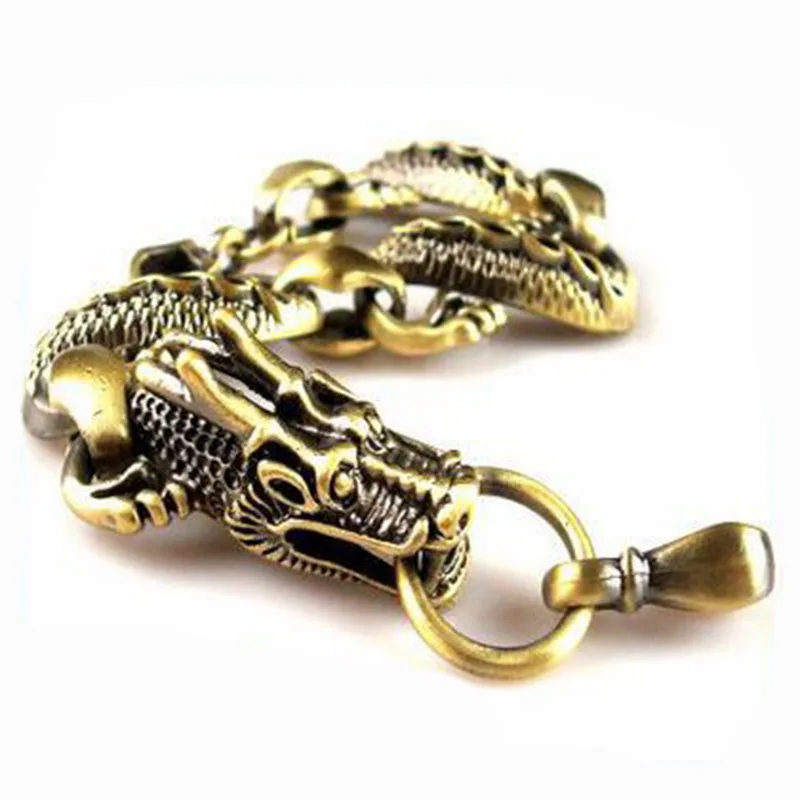 

High Quality Antique Dragon Bracelet Alloy Link Chain Bracelet Men Bracelet Free Shipping