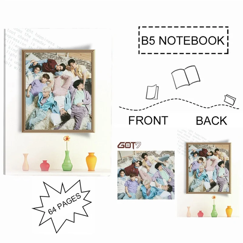 1 шт. K-POP GOT7 присутствуют: вы альбом записная книжка модные Портативный Фотокарта карман большой Тетрадь