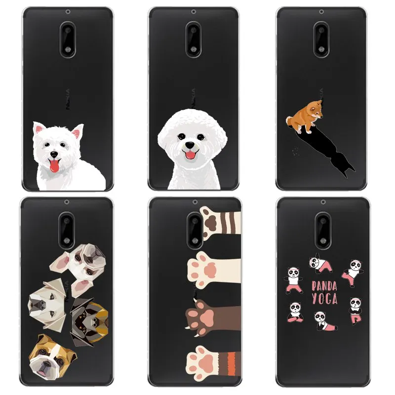 Fox Soft Clear TPU Phone Case For Nokia3 5 6 8 N540 N640 N535 N830 Panda Dog Cat Printed Shell Bags Cartoon Cover Free Shipping | Мобильные