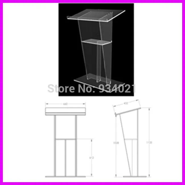 Акриловые Настольный Трибуна/оргстекло подиумы Церковного Амвона