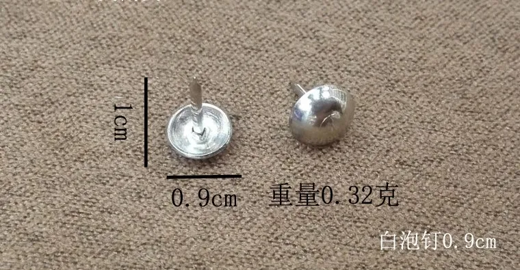 0.9x1.0 cm 100 шт гвозди для обивки, античная латунь, бронзовая Шпилька, шпильки для дверей, поролоновые гвозди для шкафов, оружейные гвозди, позолоченные шпильки "кошачий глаз" - Цвет: 0.9x1.0 cm