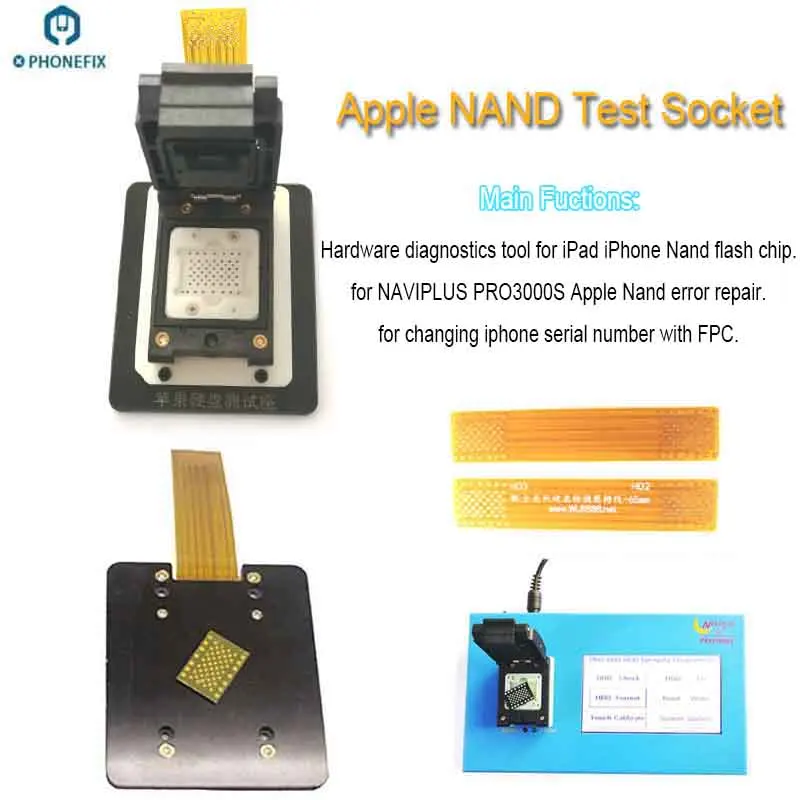 PHONEFIX LGA52 LGA60 NAND тестовый разъем для iPhone 4 4S 5 5C 5S 6 6P iPad 2 3 Air Air2 Mini1 PRO3000S адаптер|Наборы