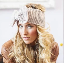Fashion Women Headband Ear Wool Winter Hair Accessories Turban Head Band for Girl Headwrap Top Bow Hairband Knitted Fashion Women Headband Ear Wool Winter Hair Accessories Turban Head Band for Girl Headwrap Top Bow Hairband Knitted