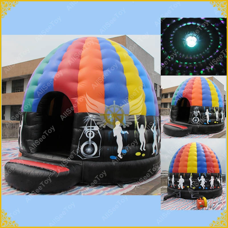 bouncer with lights and music