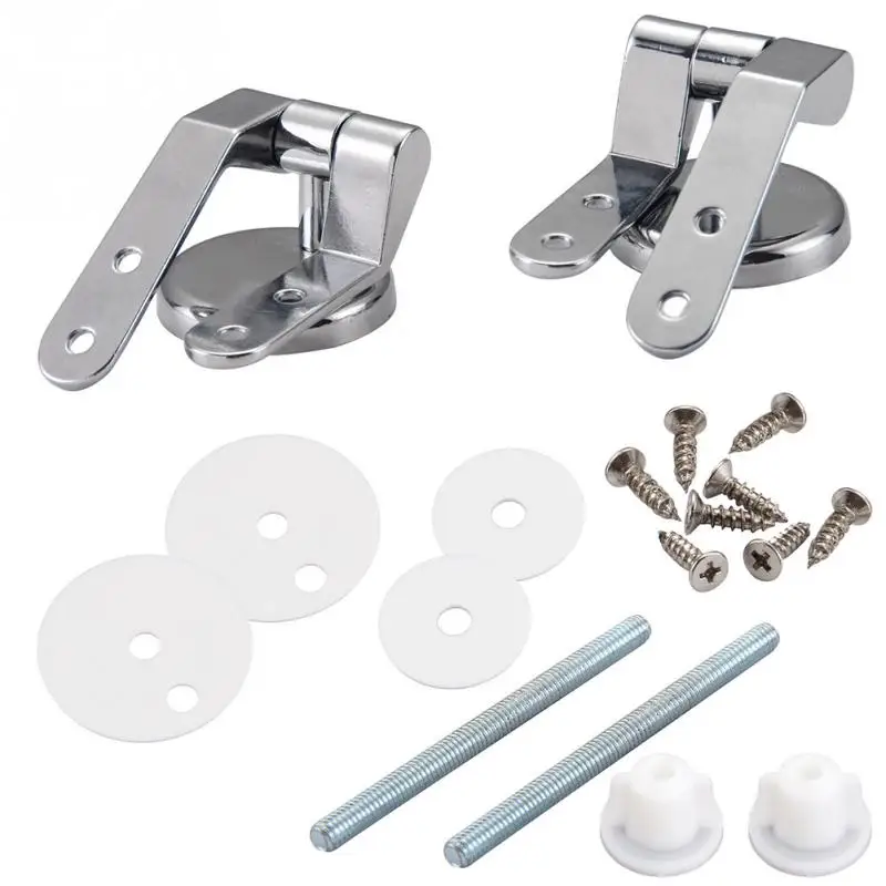 

Toilet Chrome Hinges With Fittings Toilet Seat Replacement Mountings Top