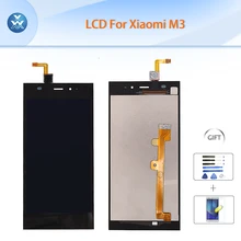 Black LCD for Xiaomi 3 Mi3 m3 LCD display+touch screen digitizer assembly 5″ cellphone pantalla repair free Tools+LCD Film