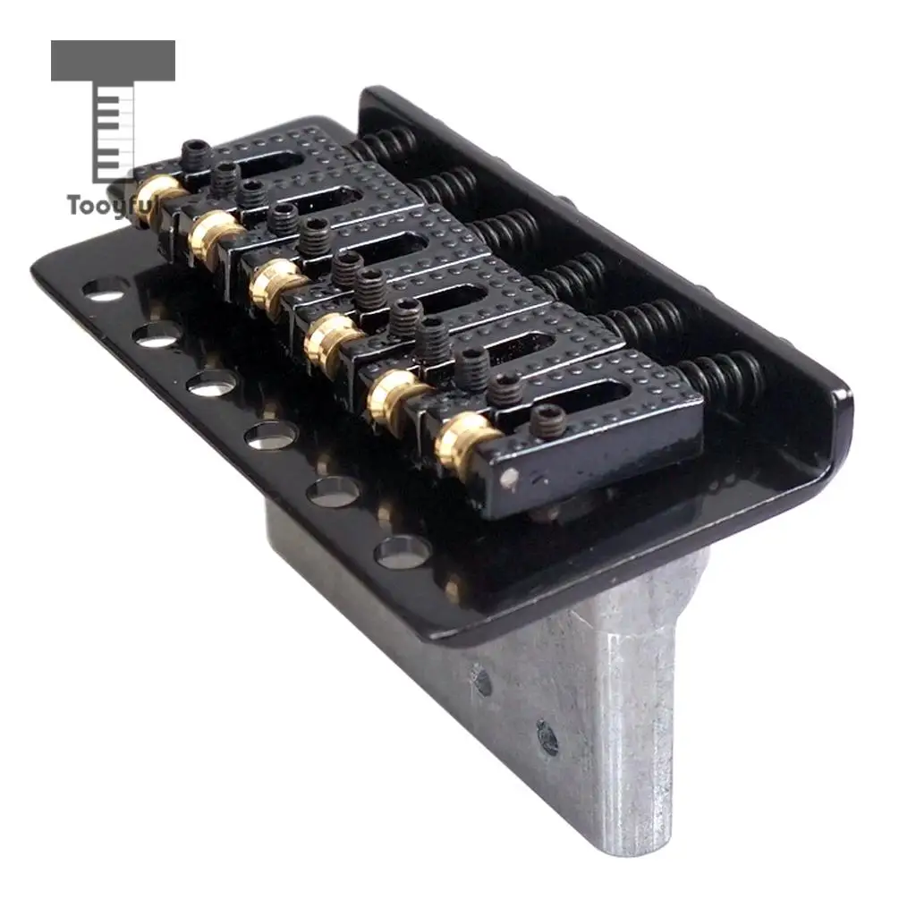 Tooyful 6 String Electric Guitar Roller Saddle Tremolo Bridge System with Whammy Bar for ST SQ
