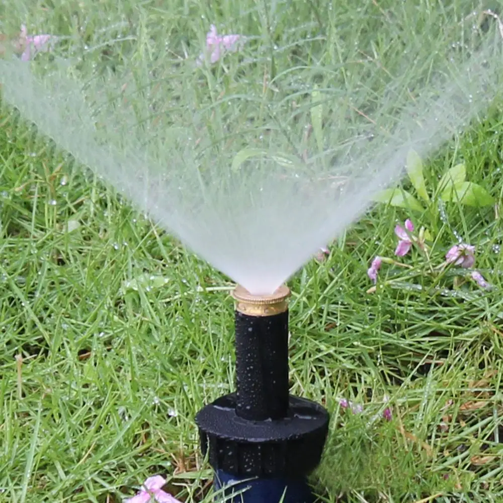 

1Pc 360 Degree Pop up Sprinkler Plastic Lawn Watering Sprinkler Head Adjustable Garden Spray Nozzle 1/2" Female Thread Garden L2