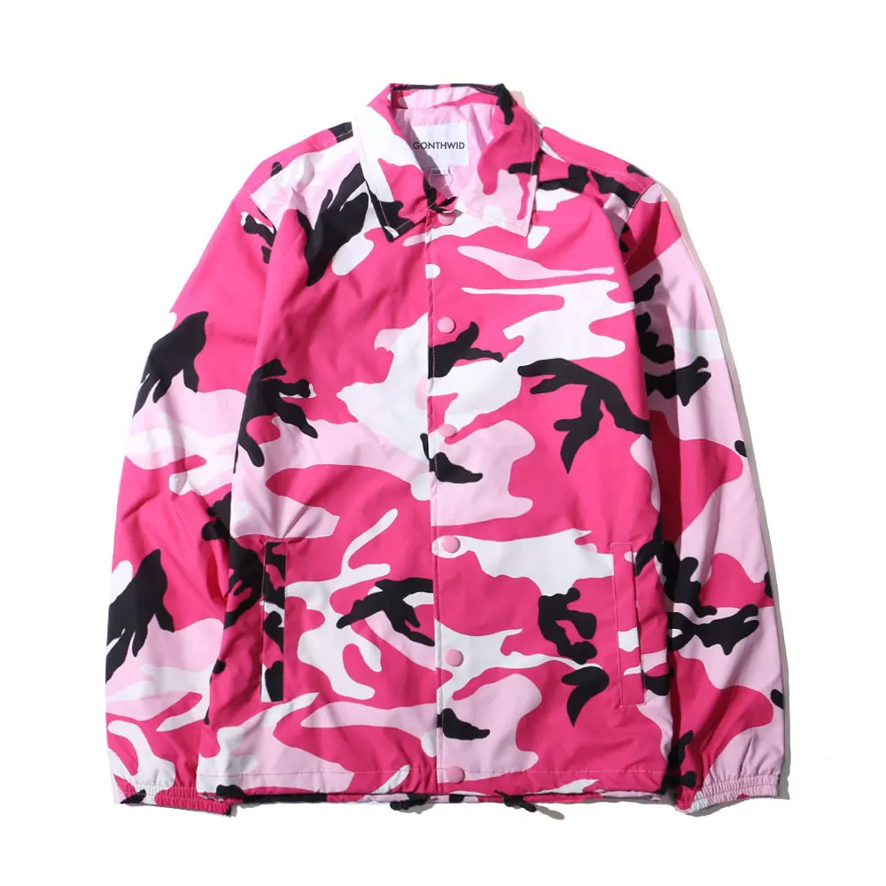 Color Camo Windbreaker Coaches Jackets 1
