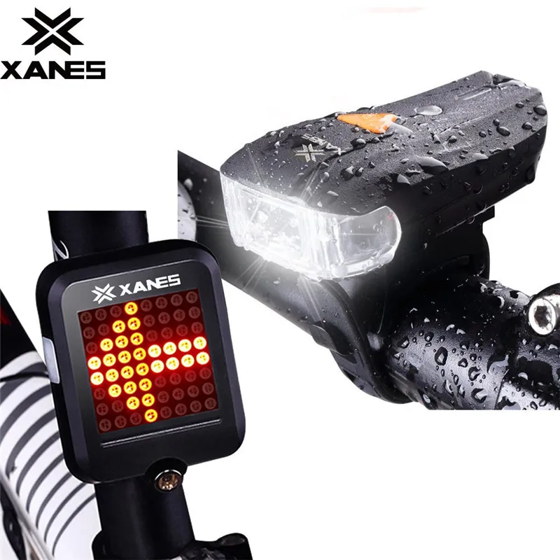 OUTERDO XANES usb зарядка 600LM НЕМЕЦКИЙ СТАНДАРТНЫЙ велосипедный передний светильник 64 светодиодный Интеллектуальный Предупреждение ющий велосипедный задний светильник