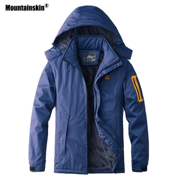 

Mountainskin Men Women Winter Fleece Warm Jacket Outdoor Sport Waterproof Windbreaker Hiking Camping Trekking Skiing Brand VA304