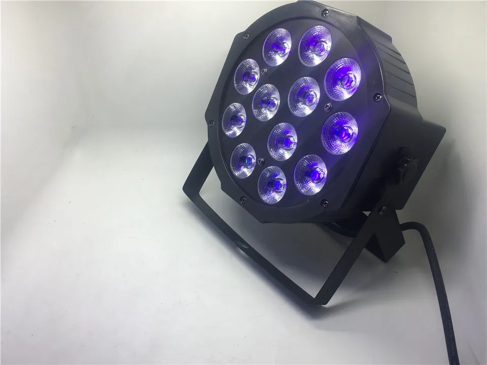 CREE RGBWA UV 12x18 Вт светодиодный плоский светильник SlimPar Quad Luce 6в1 светодиодный DJ сценический светильник dmx luce della lampada 6/10 channes