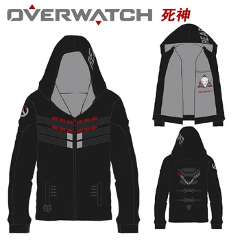 

2016 Winter Reserve High Restore Details!Game OW Reaper Cotton Fleece Coat Cosplay Hoodie Jacket Thicken Top free shipping