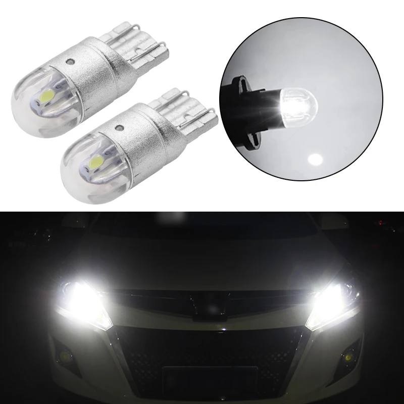 2 шт. T10 светодиодный лампы белого цвета 168 501 W5W светильник Клин 3030 2SMD Подсветка