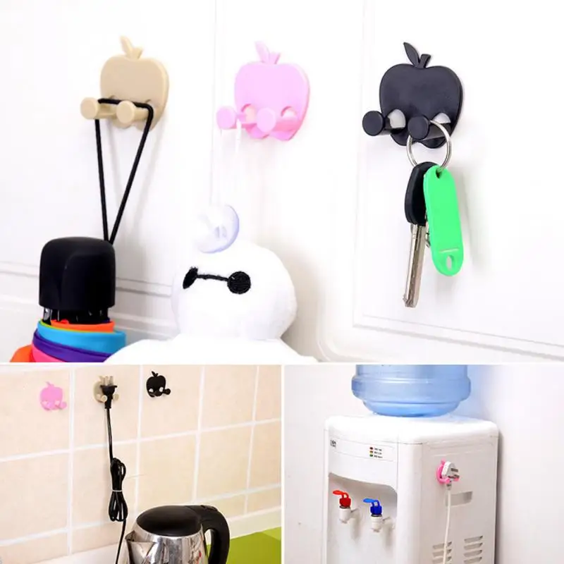 5Pcs Power Cord Plug Hanger Power Plug Socket Hook Holder Home Wall