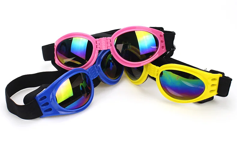 Случайные цвета складной питомец собачьи очки для средних и больших собак очки для животных водонепроницаемые защитные очки для собак УФ солнцезащитные очки