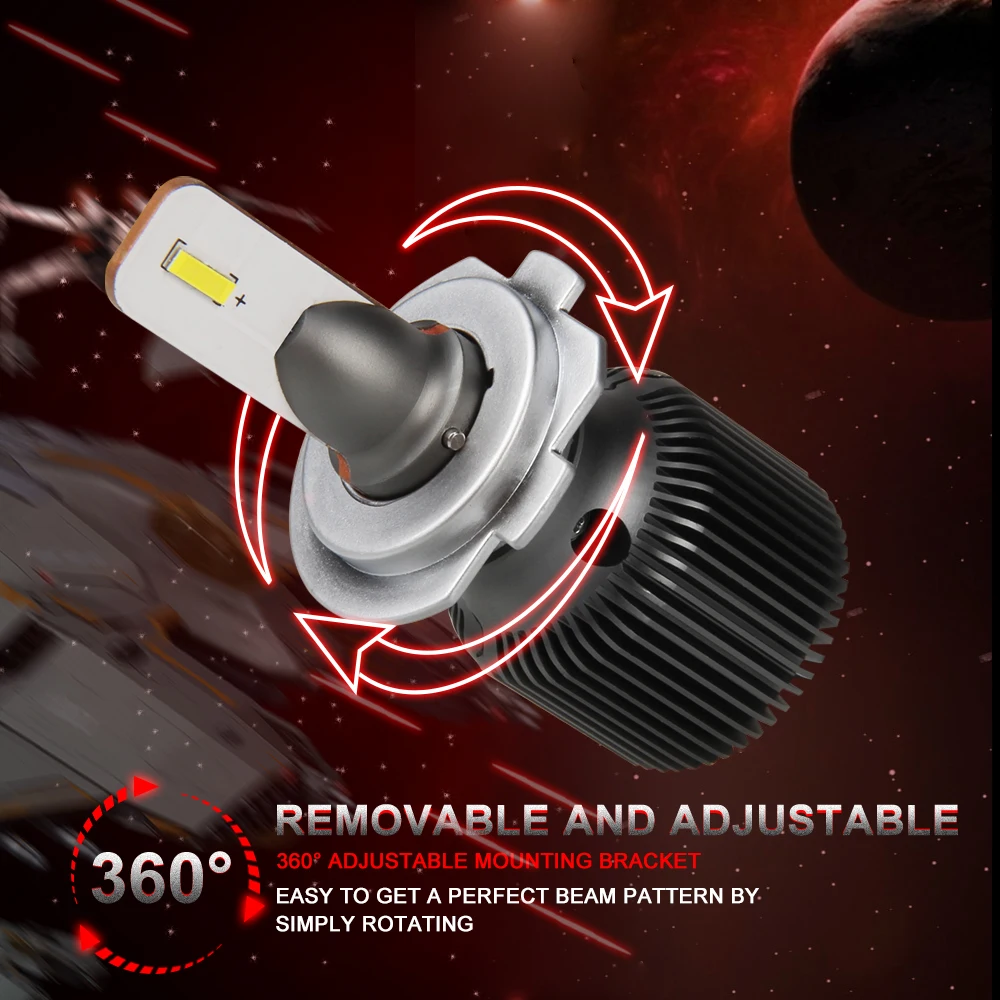 Авто Rover H1 H4 H7 H11 9005/HB3 9006/HB4 светодиодный фары лампы бескулерная конструкция 40 Вт