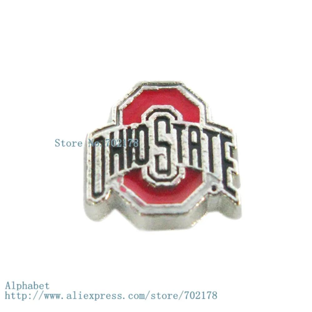 

ohio state 10pcs solid zinc alloy DIY Floating locket memory charms fit for locket new arrival lowest price ! FC1247