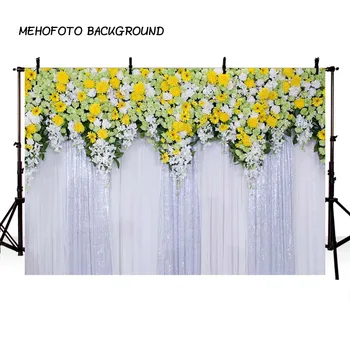 

MEHOFOTO Photography Backdrop Wedding Floral Photo Backdrop Birthday Party Photo Background for Photo Studio Props 112