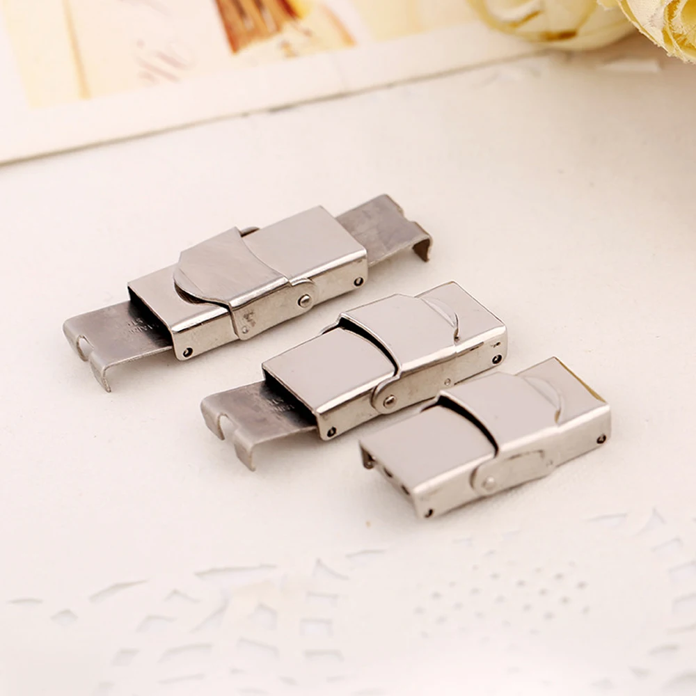 3PCS Stainless Steel Clasps For Leather Bracelet DIY Jewelry