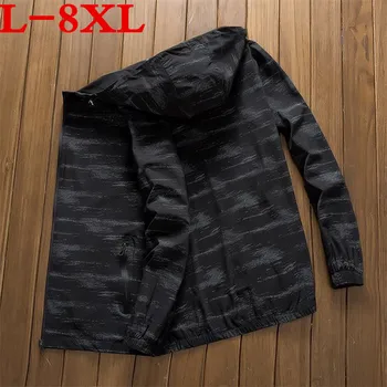 

high quality Plus size 8XL 7XL 6XL 5XL 2018 new Men Jacket Men Hoodie Jacket Waterproof Jacket High Quality Masculino big size